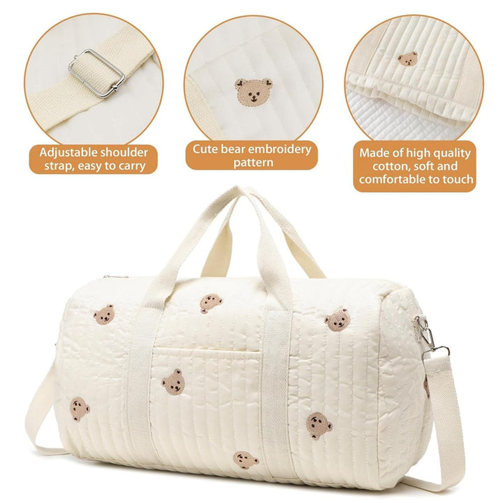 Grosse Wickeltasche Bag, Kompakte Baby Windeltasche & Reisetasche, Vielseitige Tragetasche mit Schul