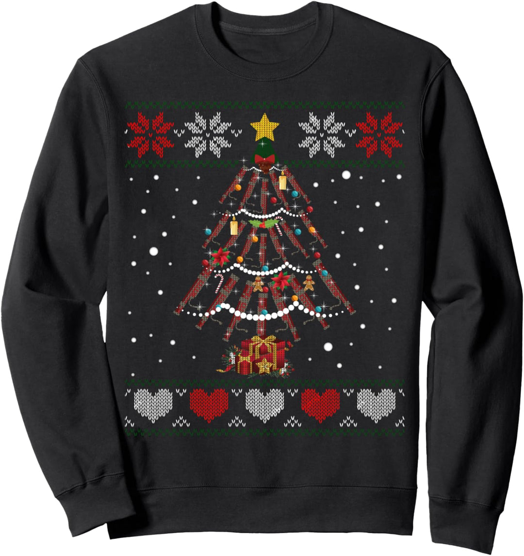 Fagott Weihnachten Ornament Baum Geschenk Ugly Xmas Sweater Sweatshirt