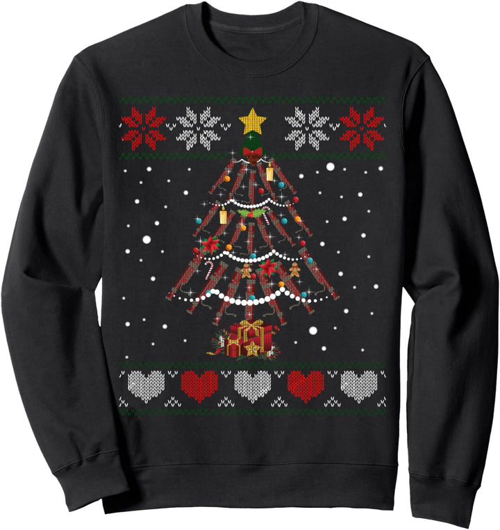 Fagott Weihnachten Ornament Baum Geschenk Ugly Xmas Sweater Sweatshirt