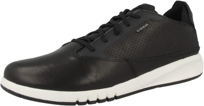 Geox Herren U Aerantis A Sneakers 40 EU Schwarz, 40 EU Schwarz