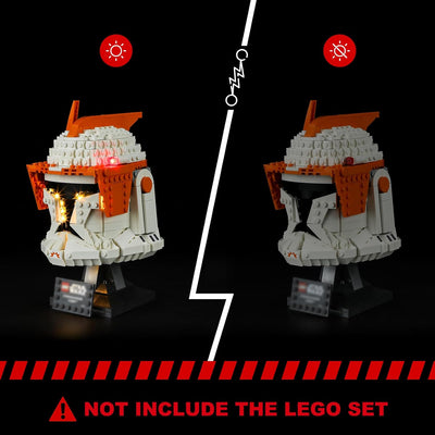 BRIKSMAX 75350 Led Licht für LEGO Clone Commander Cody Helm - Compatible with Lego Star Wars Baustei