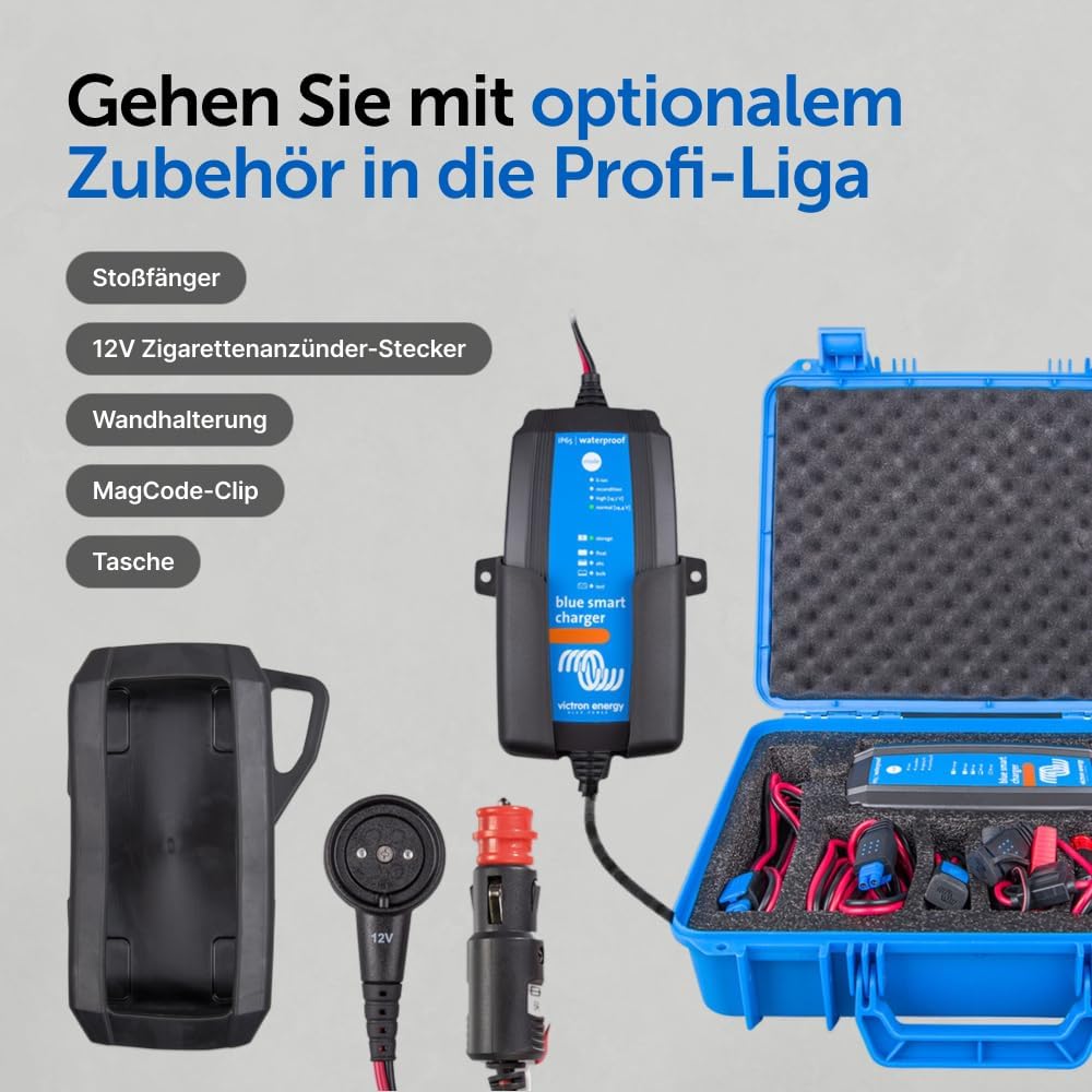 Victron Energy Blue Smart IP65 6/12-Volt 1.1 Amp 230V, Batterie Ladegerät, Bluetooth (CEE 7/16)