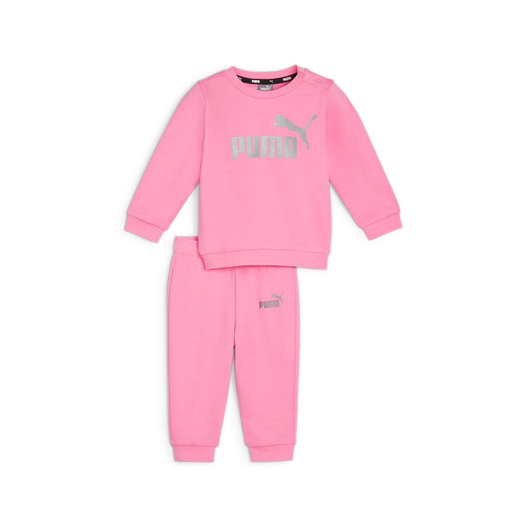 PUMA Unisex Kinder Minicats Ess+ Crew Jogger Fl Trainingsanzug 74 Fast Pink, 74 Fast Pink