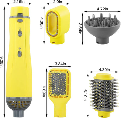 [5 in 1] WeChip Föhnbürste Warmluftbürste,[Aufbewahrungsbox] Rundbürstenföhn zum Trocknen, Volumen,