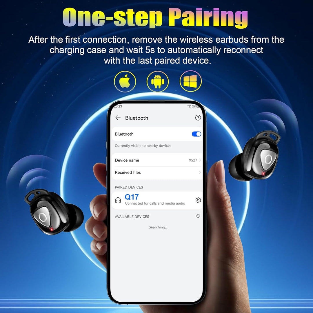 Bluetooth Kopfhörer, 2026 In Ear Kopfhörer Kabellos Bluetooth 5.4 mit 4 ENC Noise Cancelling Mic, St