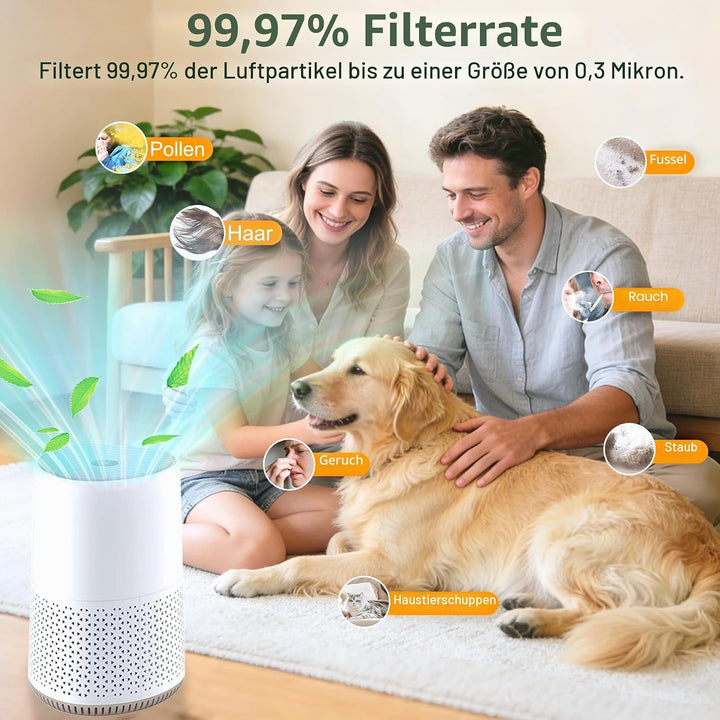 FY0611 Ersatzfilter Kompatibel mit Philips 600 Serie AC0650/10 AC0651/10 Luftreiniger 3-in-1 Ersatz
