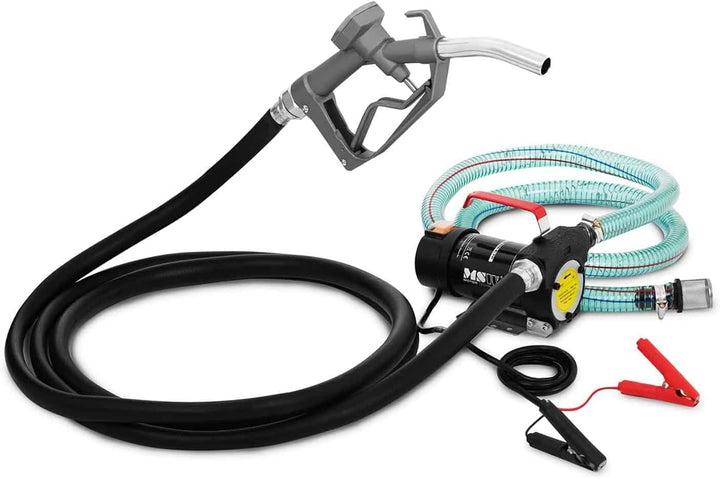 MSW MSW-OP40 S2 Dieselpumpe 40 l/min 12 V Saugleistung 5 m Ölpumpe Heizölpumpe Zubehör