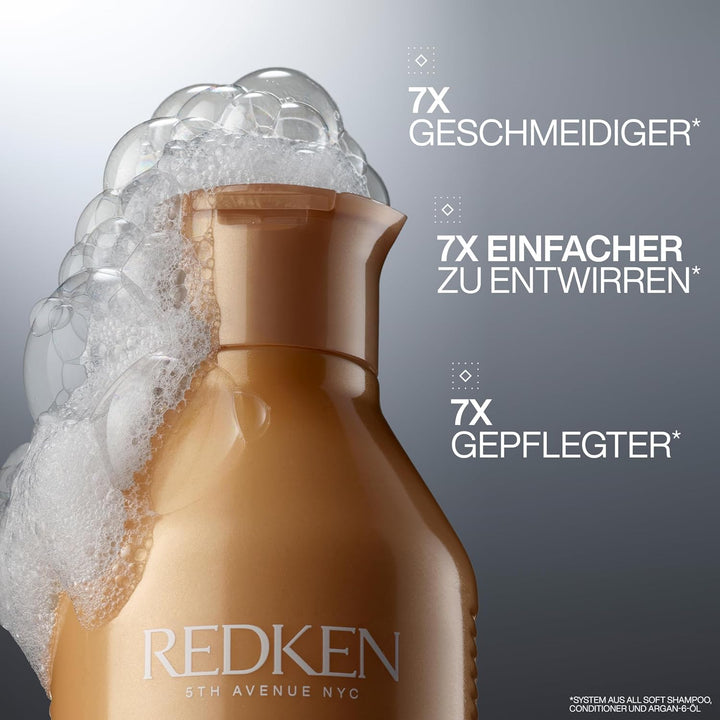 Redken Haarshampoo für trockenes und brüchiges Haar, Belebt und hydratisiert, Mit Omega-6 und Argan-