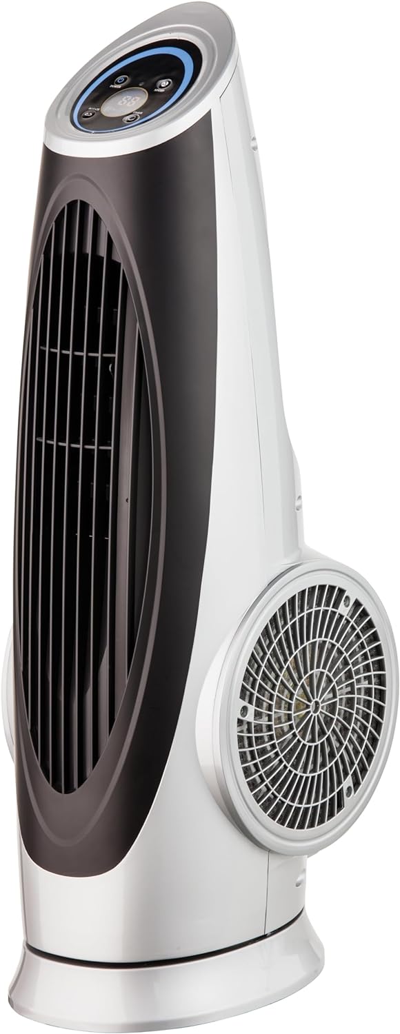 Fakir prestige TVL 90 –Turmventilator mit Fernbedienung & 3 Leistungsstufen I Ventilator mit 80° Osz