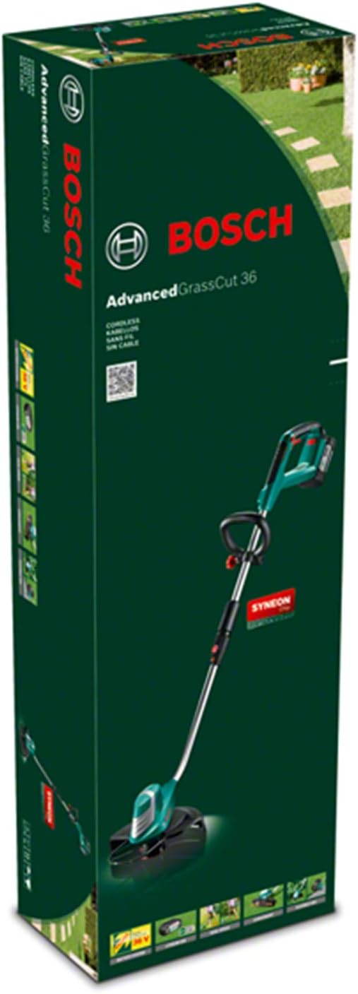 Bosch Akku Rasentrimmer AdvancedGrassCut 36 (1 Akku, 36 Volt System, SchnittkreisØ 30cm, im Karton)