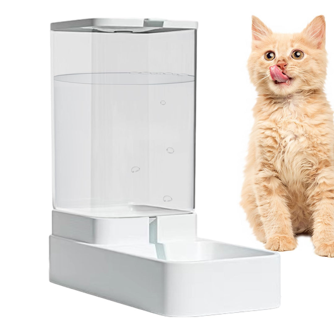 Futterautomat für Hunde, Futterautomat für Katzen - Gravity Auto Wasserfutter-Haustierfutterautomat,