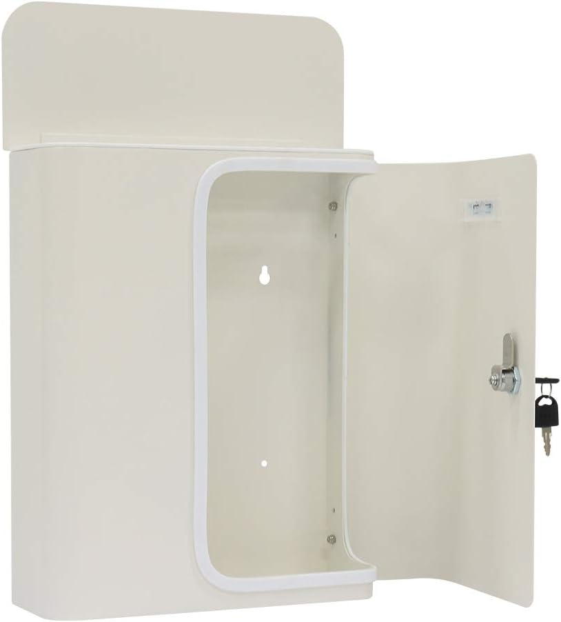 Rottner Briefkasten Splashy (Weiss Weiss), Weiss Weiss