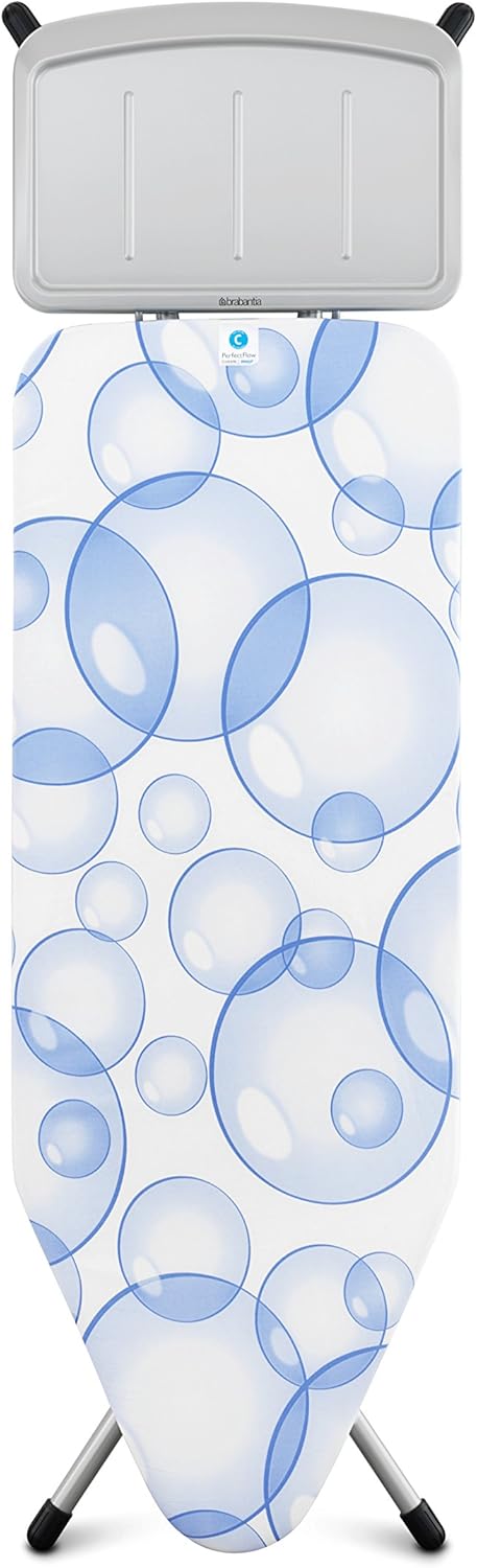 Brabantia - Bügelbrett C PerfectFlow - für Dampferzeuger - XL-Dampfbügeltisch Innovativem, dreilagig