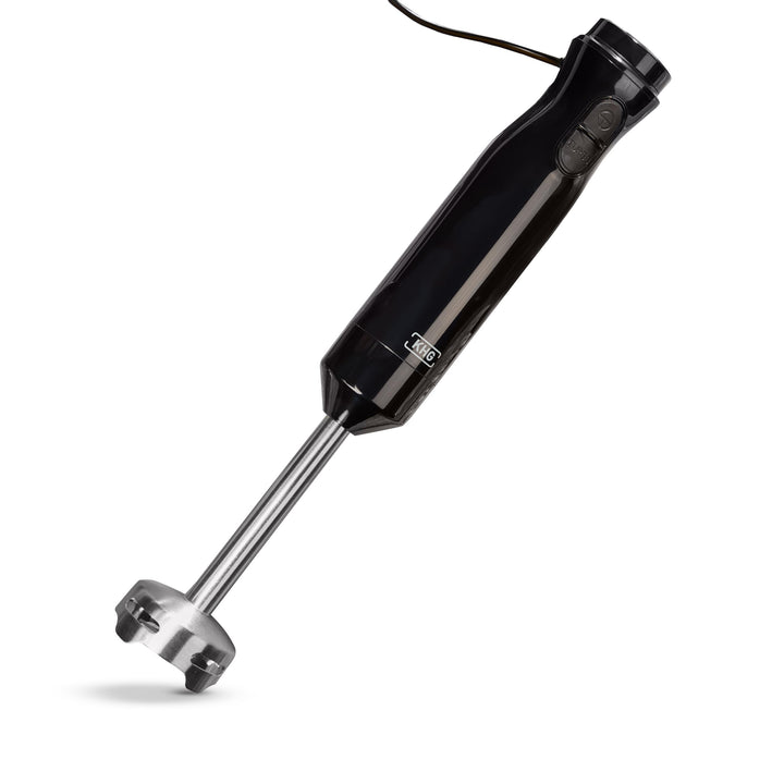 KHG Stabmixer 1000 Watt mit LED-Display - 6 Geschwindigkeiten & Turbo-Funktion - Edelstahlmesser 4-f