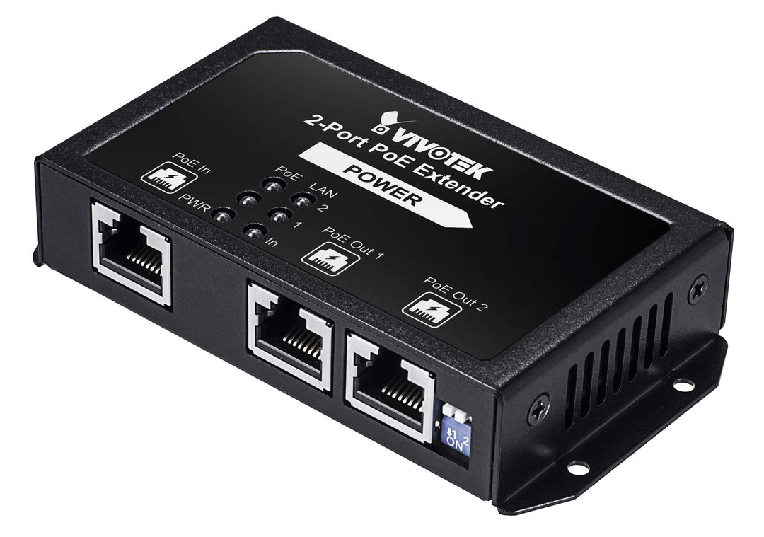 VIVOTEK AP-FXC-0210 2 Port PoE Extender, 1x FE In, 2X FE Out,