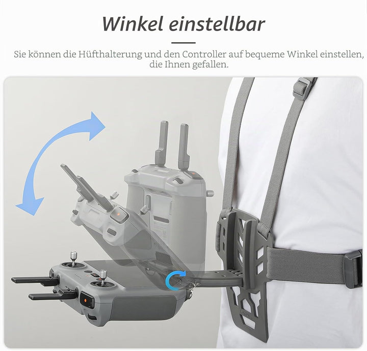 Brusthalterung kompatibel mit DJI RC 2/1 Fernbedienungshalterung Rücken Brustband Hüftgurt Stützhalt