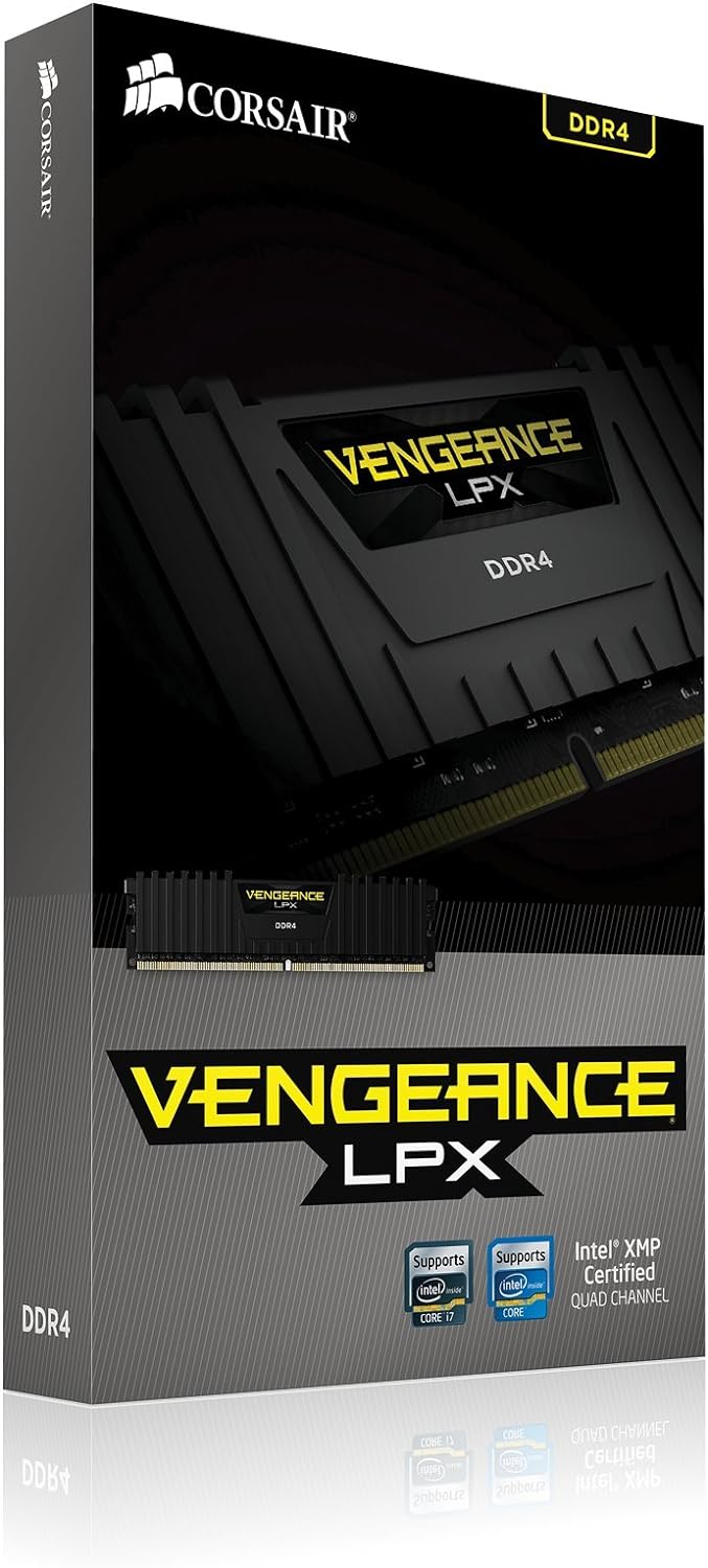 Corsair CMK16GX4M1A2400C14 Vengeance LPX 16GB (1x16GB) DDR4 2400MHz C14 XMP 2,0 High Performance Des