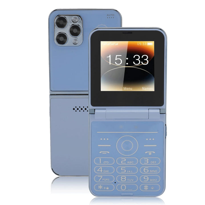 Klapphandys für Senioren, 2,6-Zoll-Handy ohne Vertrag, Grosse Tasten, Grosse Ziffern, ältere Mensche