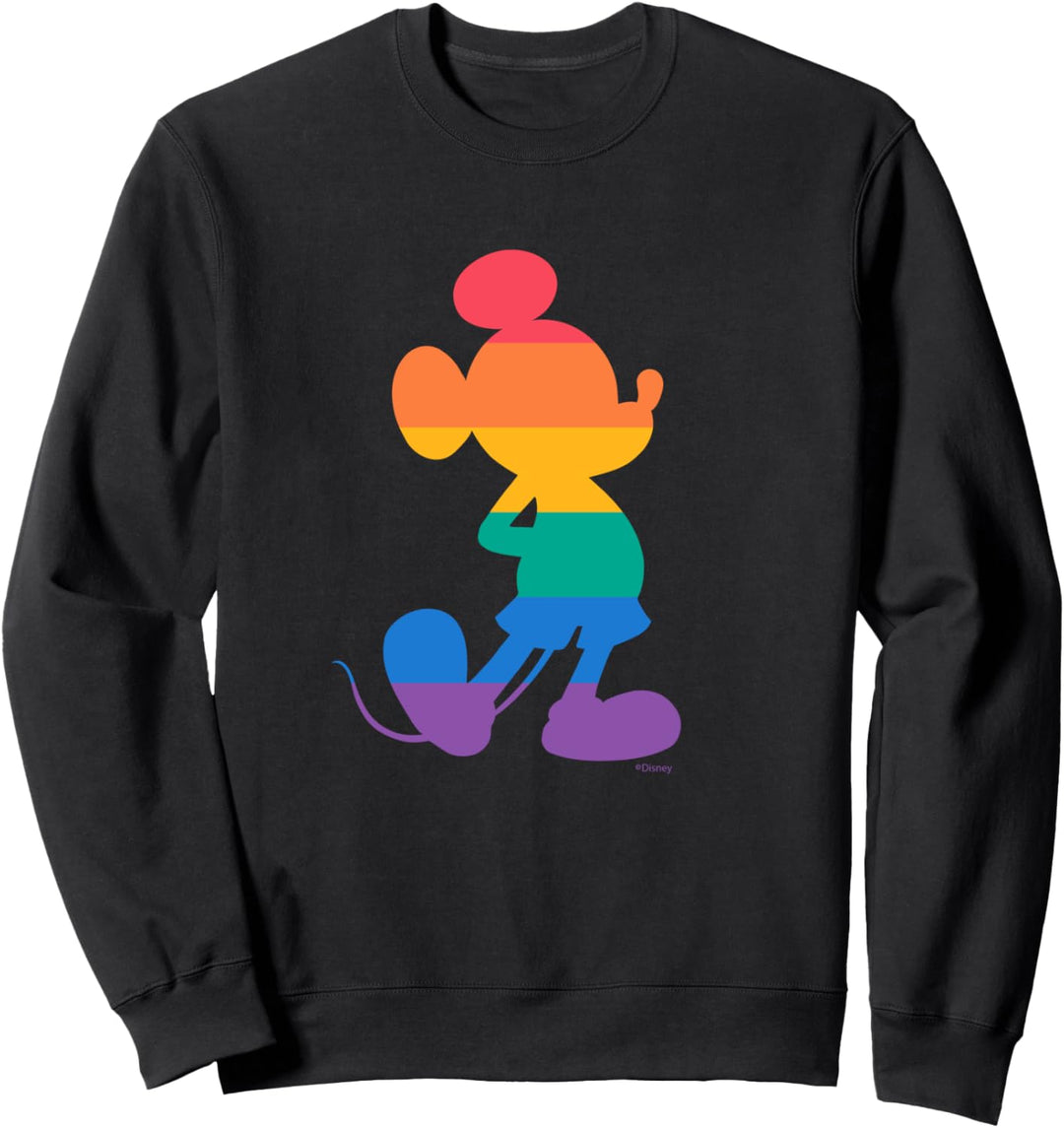 Disney Mickey Mouse Pride Classic Pose Rainbow Icon Fill Sweatshirt