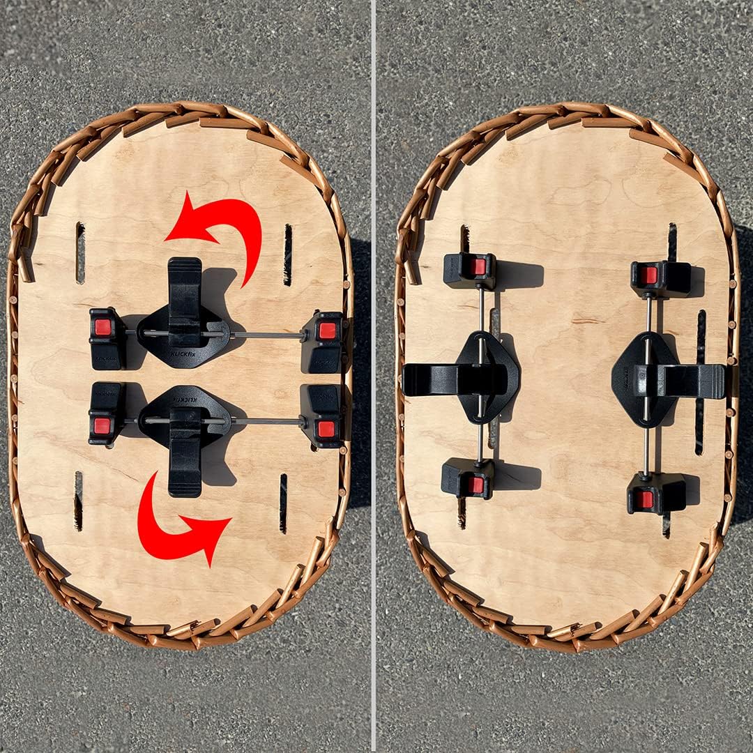Rixen und Kaul KlickFix Doggy Basket Plus - KorbKlip - Fahrradkorb für Hunde Braun, Braun
