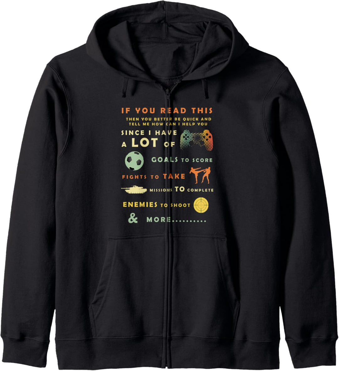 If You Read This Funny Gamers Kapuzenjacke