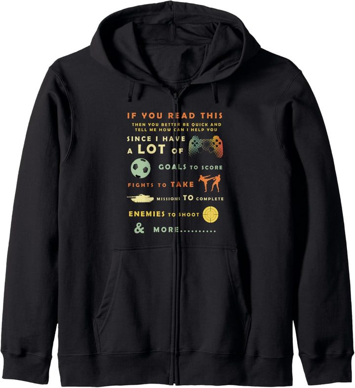 If You Read This Funny Gamers Kapuzenjacke