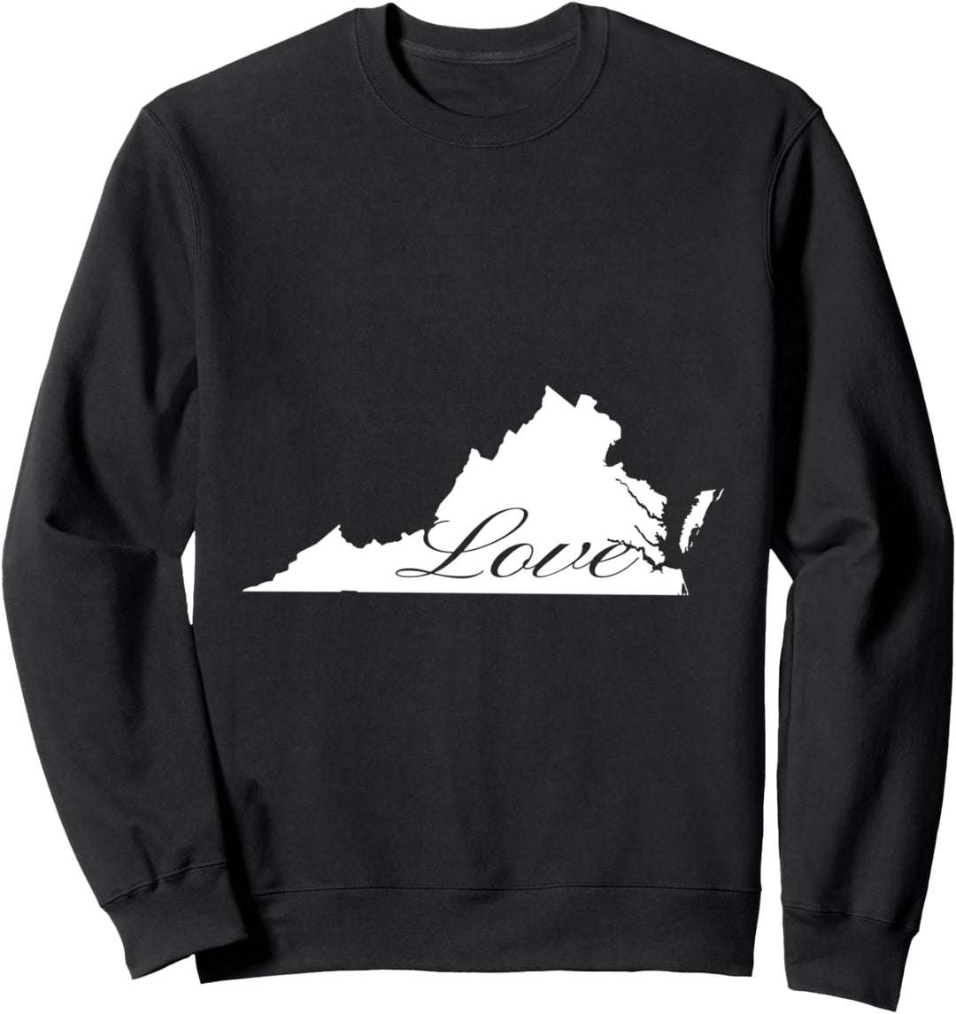 Virginia Cursive Love State Pride Sweatshirt