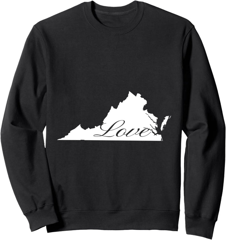 Virginia Cursive Love State Pride Sweatshirt
