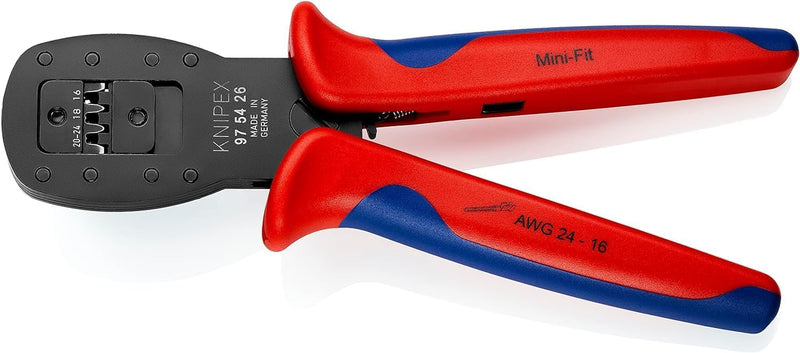 Knipex Crimpzange für Miniaturstecker Parallelcrimp Zum Vercrimpen von Steckern der Serie Mini-Fit®