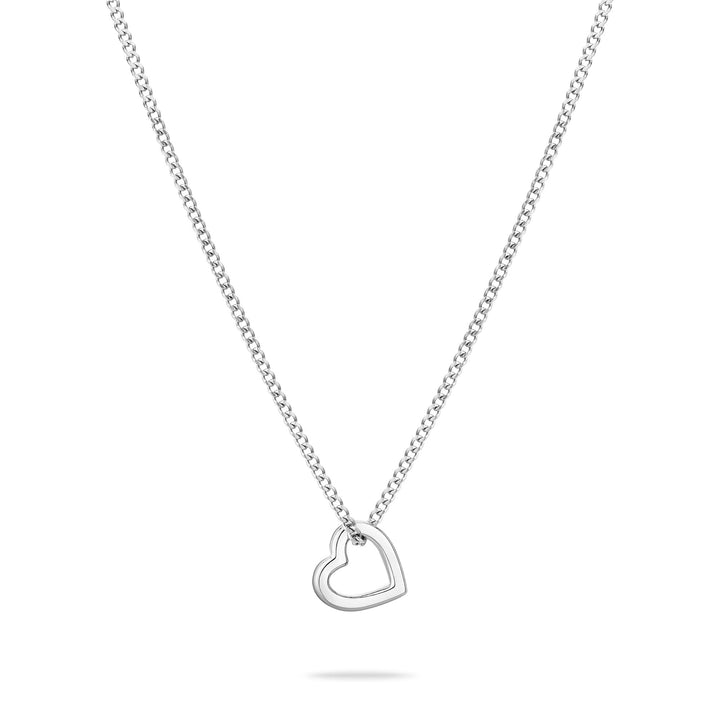 Tamaris Halskette für Damen, Halsschmuck mit verschiedenen Anhängern, wasserfest aus Edelstahl Heart