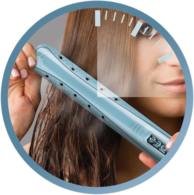 Remington Glätteisen Wet2Straight (für Nass- und Trockenanwendung -zum Trocknen und Glätten der Haar