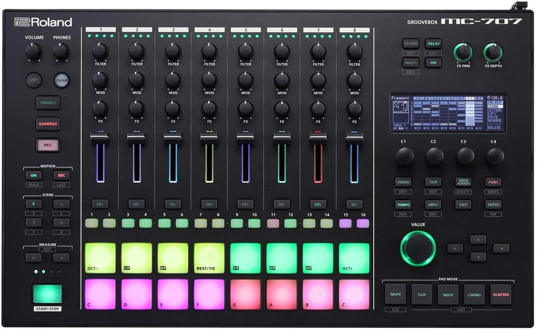 Roland MC-707 AIRA DJ Groovebox - Grosse Kompositionen im kleinen Format Einheitsgrösse, Einheitsgrö