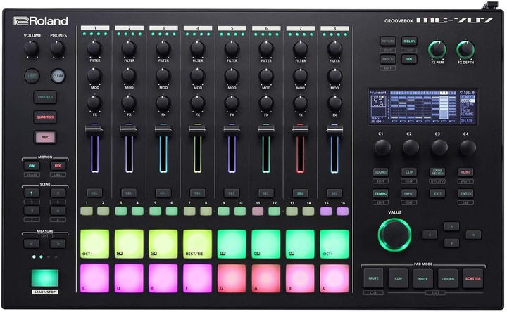 Roland MC-707 AIRA DJ Groovebox - Grosse Kompositionen im kleinen Format Einheitsgrösse, Einheitsgrö
