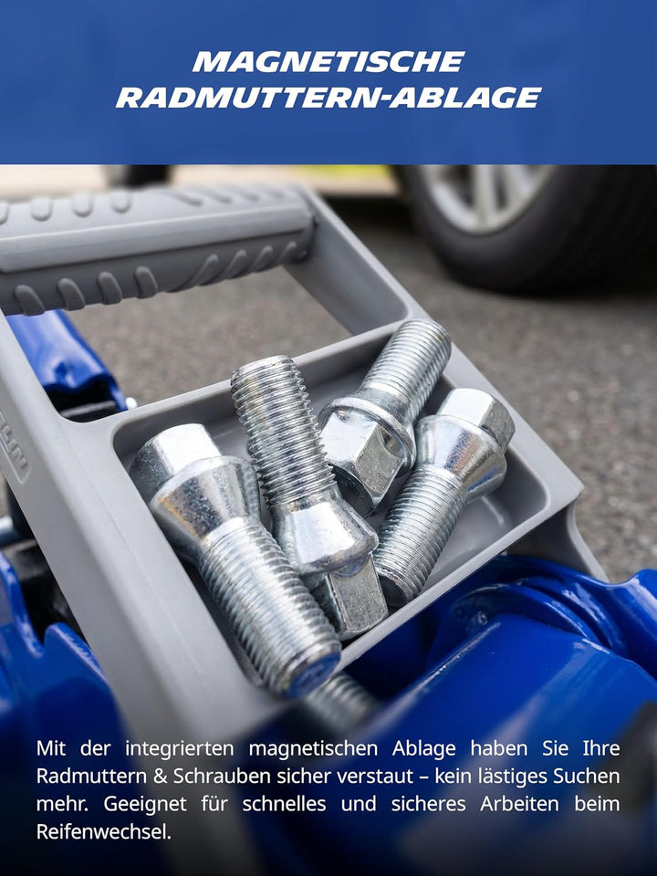 MICHELIN Hydraulischer Rangierwagenheber 1800kg, Kfz Wagenheber mit Tragegriff