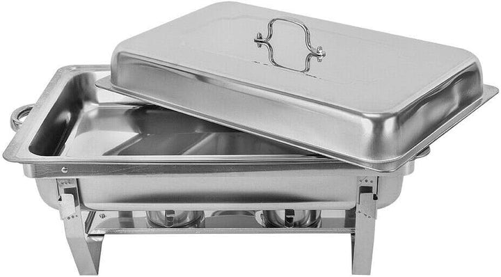 9L Warmhaltebehälter Speisewärmer Edelstahl, Buffetwärmer Faltbarer,Catering-Wärmer-Set,Fassungsverm