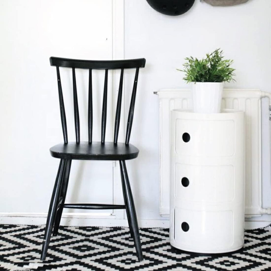 Kartell Componibili, 3 Elements, Schwarz, Runde Basis 3-fächer Schwarz, 3-fächer Schwarz