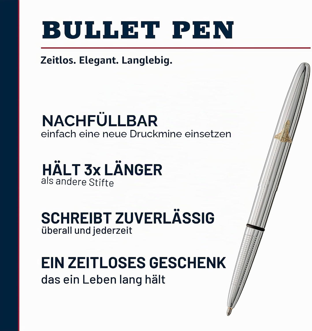 Fisher Space Pen Chrome Bullet Space Pen, 1 Stück (1er Pack)