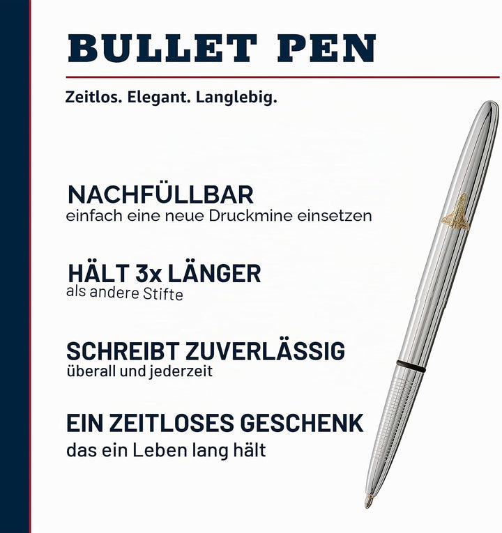 Fisher Space Pen Chrome Bullet Space Pen, 1 Stück (1er Pack)