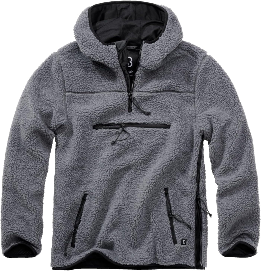 Brandit Teddyfleece Worker Pullover S Anthrazit, S Anthrazit