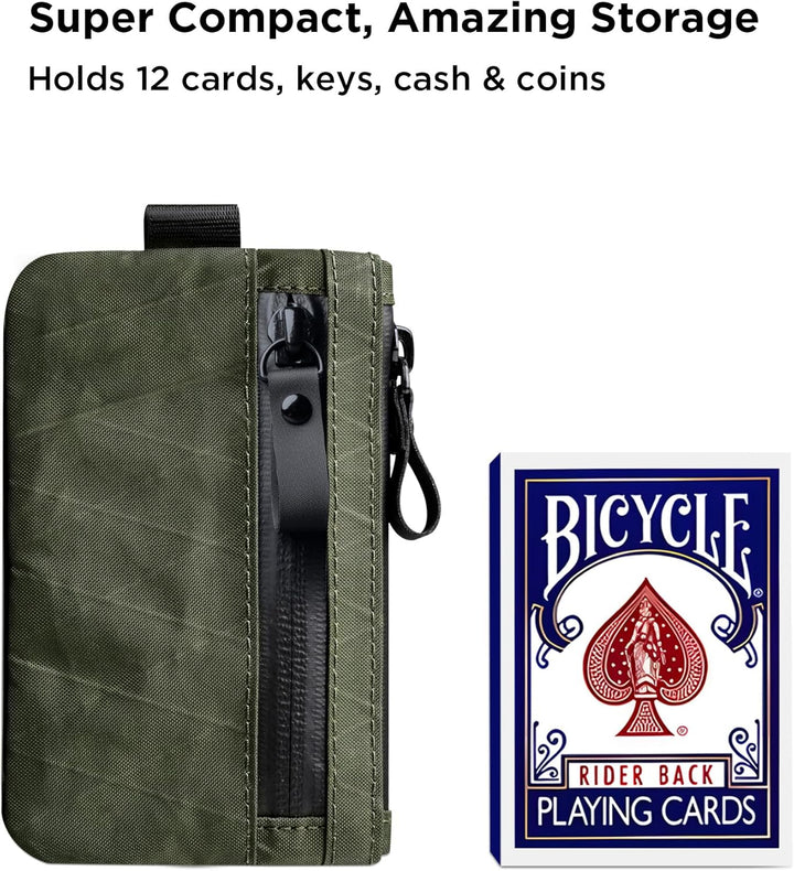 ALPAKA Zip Pouch X-Pac - RFID-Blockierung Kleines Bargeld und Karten Zip Wallet mit Carbon Neutral,