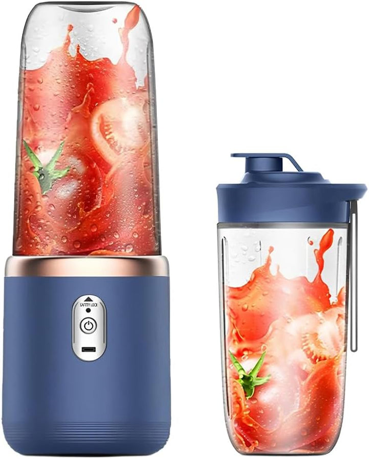 Tragbarer Mixer, 400ml Mixer Smoothie Maker to Go mit Digitalanzeige, Portabler Elektrischer Saftpre