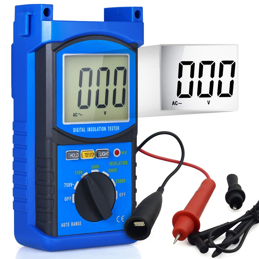 INFURIDER Digitaler Isolationswiderstandstester,YF-6688F Isolationsmessgerät mit Prüfspannung 2500V
