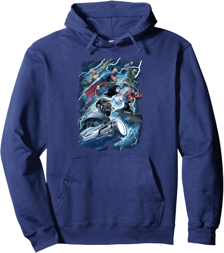 Justice League Ride the Lightening Pullover Hoodie