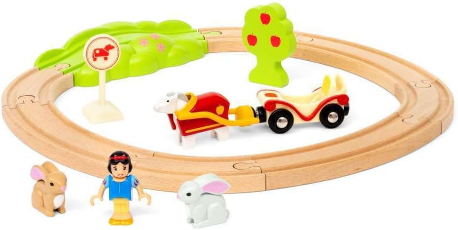 BRIO Disney Princess 32299 Schneewittchen Eisenbahn-Set - Liebevolles Spiel-Set mit Schneewittchen u