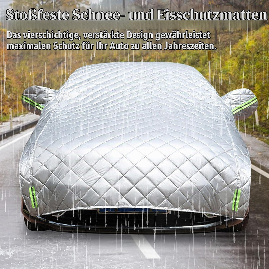 Autoabdeckung, 520x230cm Halbgaragenabdeckung Hagelschutz Auto Hageldecke für Autos Frontscheibenabd