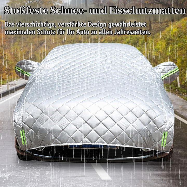 Autoabdeckung, 520x230cm Halbgaragenabdeckung Hagelschutz Auto Hageldecke für Autos Frontscheibenabd