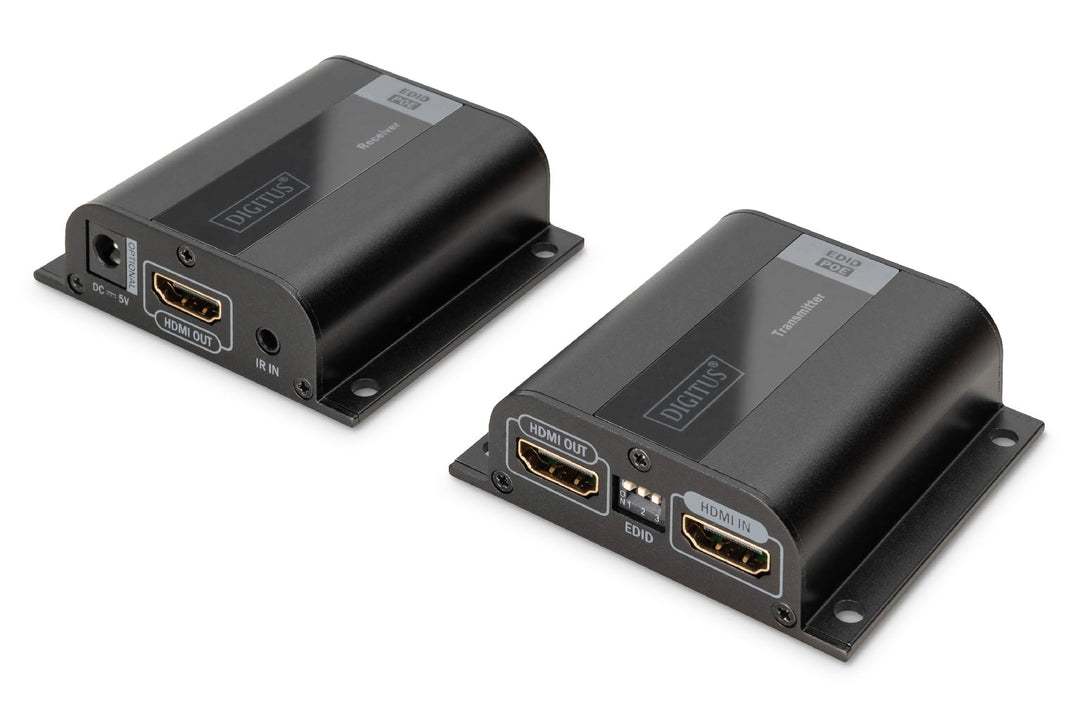 DIGITUS Professional DS-55100-1 - HDMI Extender - Full HD - Set (Sender/Empfänger) - nur 1 Netzteil