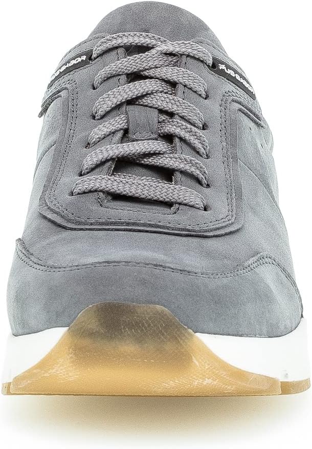 Pius Gabor Herren Sneaker,zertifiziertes Leder,Wechselfussbett,Superflex Sohle 50 EU Grau Platin, 50