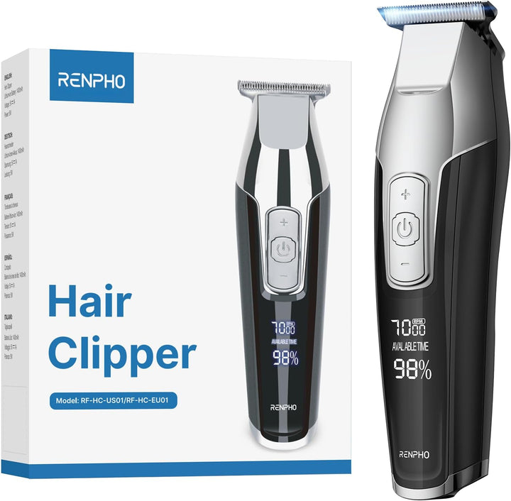 RENPHO Haarschneidemaschine Profi, T-Klingen-Trimmer Haarschneider 0mm, Konturen Haarschneidemaschin
