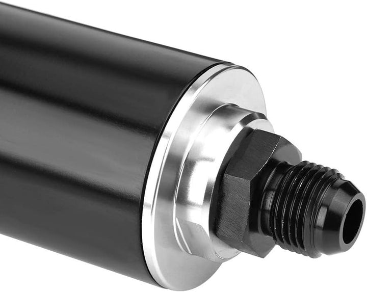 KSTE Universal-100 Micron AN6 Aluminium High Flow Kraftstoff Inline Benzin Filter for Auto-LKW-Schwa